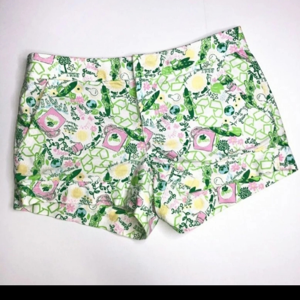 Lilly Pulitzer Go Green Shorts NWT